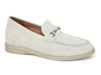 Giày da lộn mềm cao 6cm đế khâu